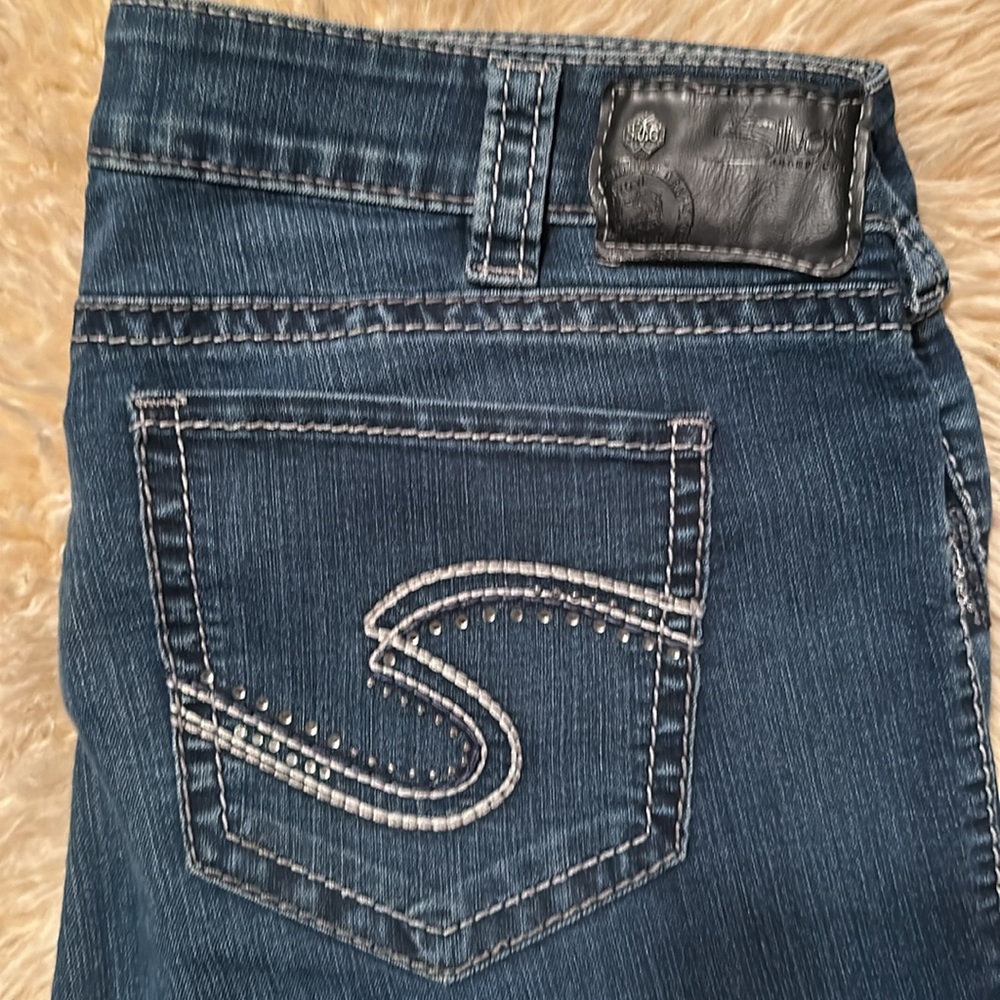 Silver Jeans, Suki Mid Super Skinny, W36/L29, Dark Wash, Super Stretch
